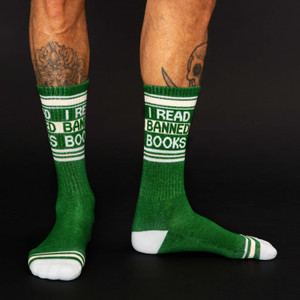 Gumball Poodle Gym Socks - I Read Banned Books Gumball Poodle Gym Socks - I Read Banned Books