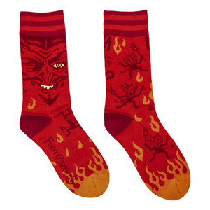 Foot Clothes - Vintage Devil Crew Socks Foot Clothes - Vintage Devil Crew Socks