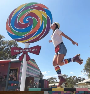 Pride Socks -  White Rainbow Knee High (22") Tube Socks