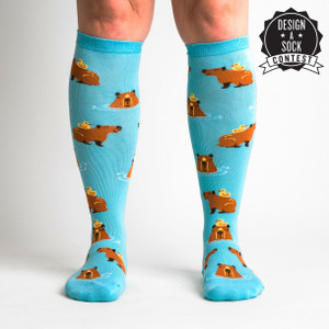 HappyBara Capybara Knee High Socks HappyBara Capybara Knee High Socks