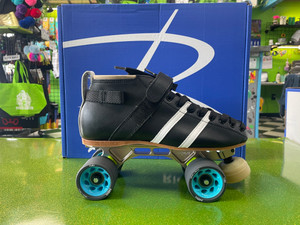 League Riedell boot with arius plates