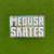 Medusa Skates Glitter Sticker