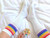 Pride Socks - FEARLESS White Rainbow Knee High (22") Tube Socks Pride Socks - FEARLESS White Rainbow Knee High (22") Tube Socks