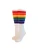 Pride Socks -  White Rainbow Knee High (22") Tube Socks