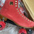 Moxi Lolly Red Poppy Suede Roller Skates Factory Second, Cosmetic Blemish, Size 10 (US Women's 11-11.5)