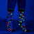 Foot Clothes - Kandi Land UV Reactive Crew Socks