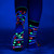 Foot Clothes - Kandi Land UV Reactive Crew Socks