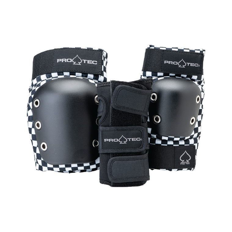 Pro Tec Jr 3 Pack Checkered Pad Set