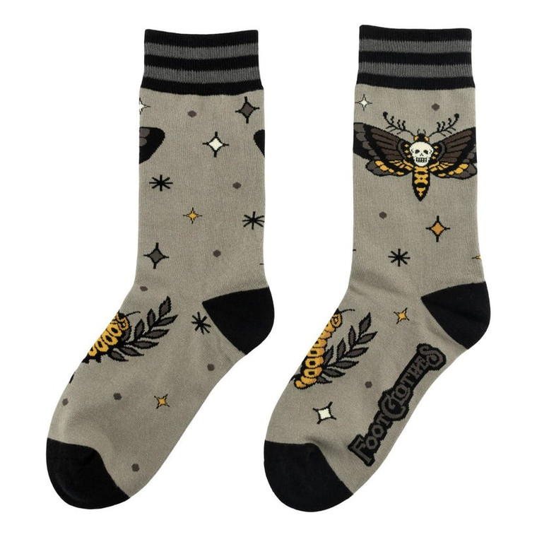 Foot Clothes - Metamorphosis Death's Head Moth Crew Socks