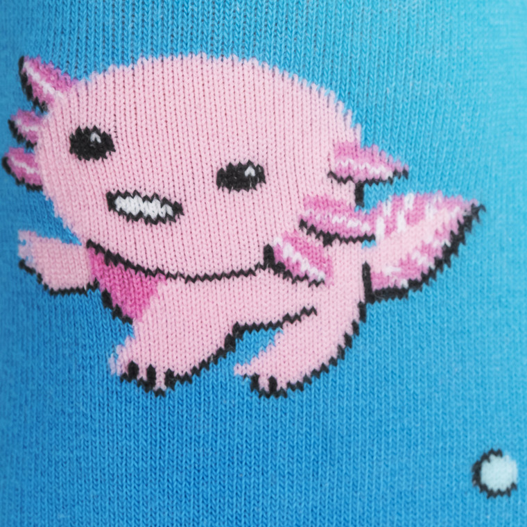 Dancing Axolotl Knee High Socks