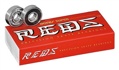 Bones Super Reds Skate Bearings (8mm, 16-Pack) - Medusa Skates