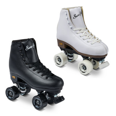 Sure-Grip Fame Roller Skates - Black or White