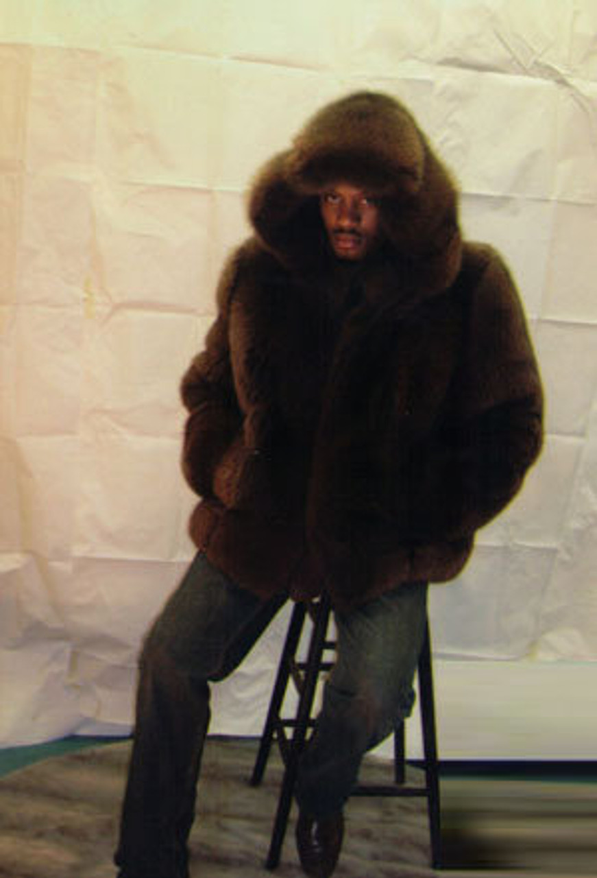 Big fluffy hot sale jacket with hood