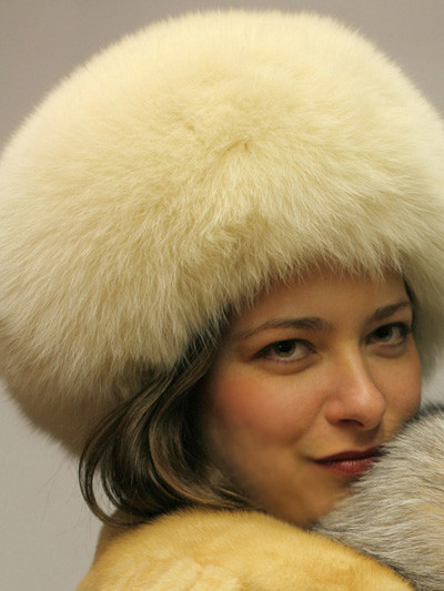 New White Fox Hat Fur Ladies furoutlet fur coat, fur jackets