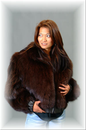 mink bolero jacket