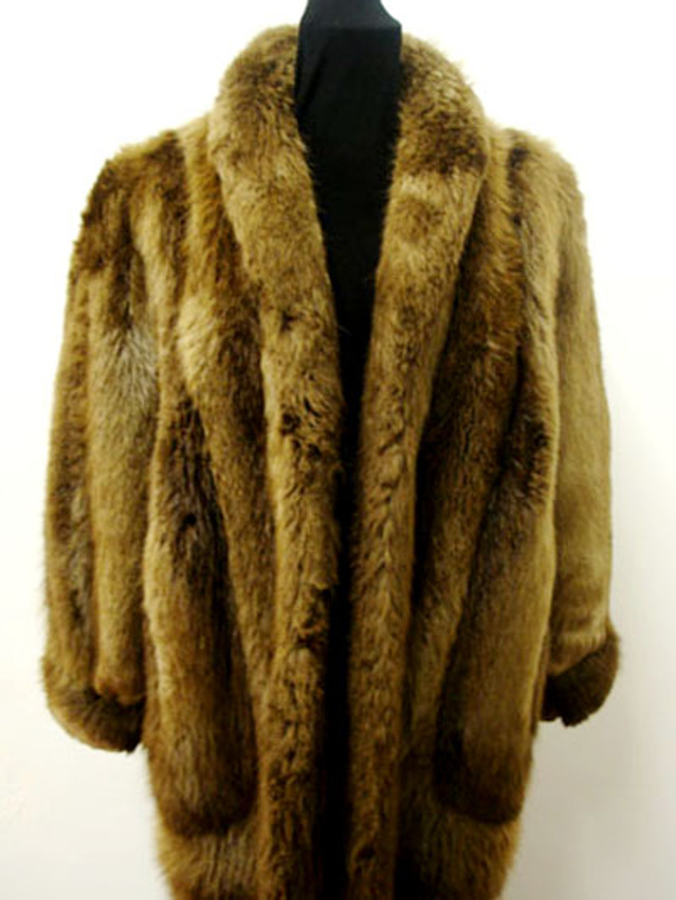 Vintage Fur Long Hair Beaver Woman's Jacket