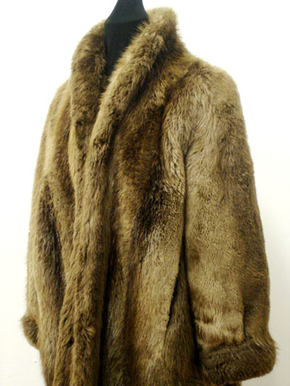 Vintage Fur Long Hair Beaver Woman's Jacket