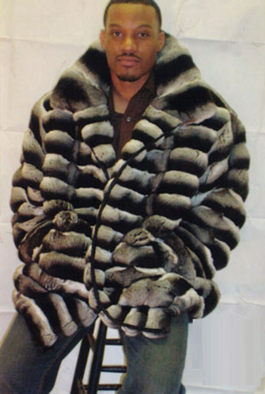 Mens Fur Chinchilla Jacket - furoutlet - fur coat, fur jackets