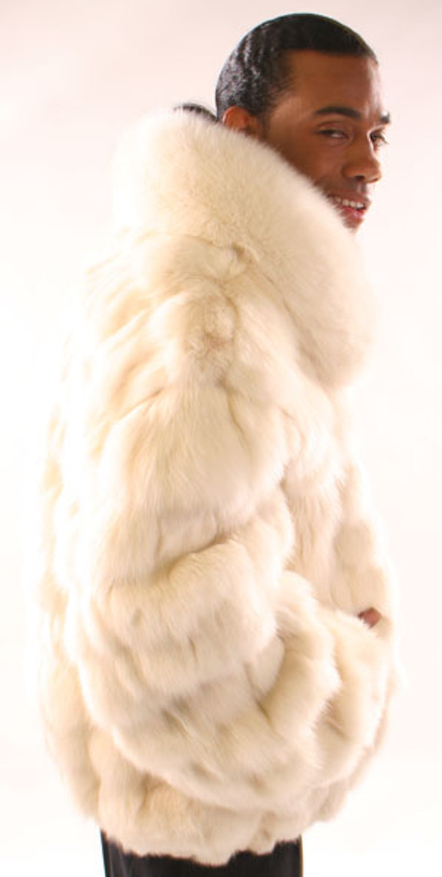 White Fox Fur Jacket