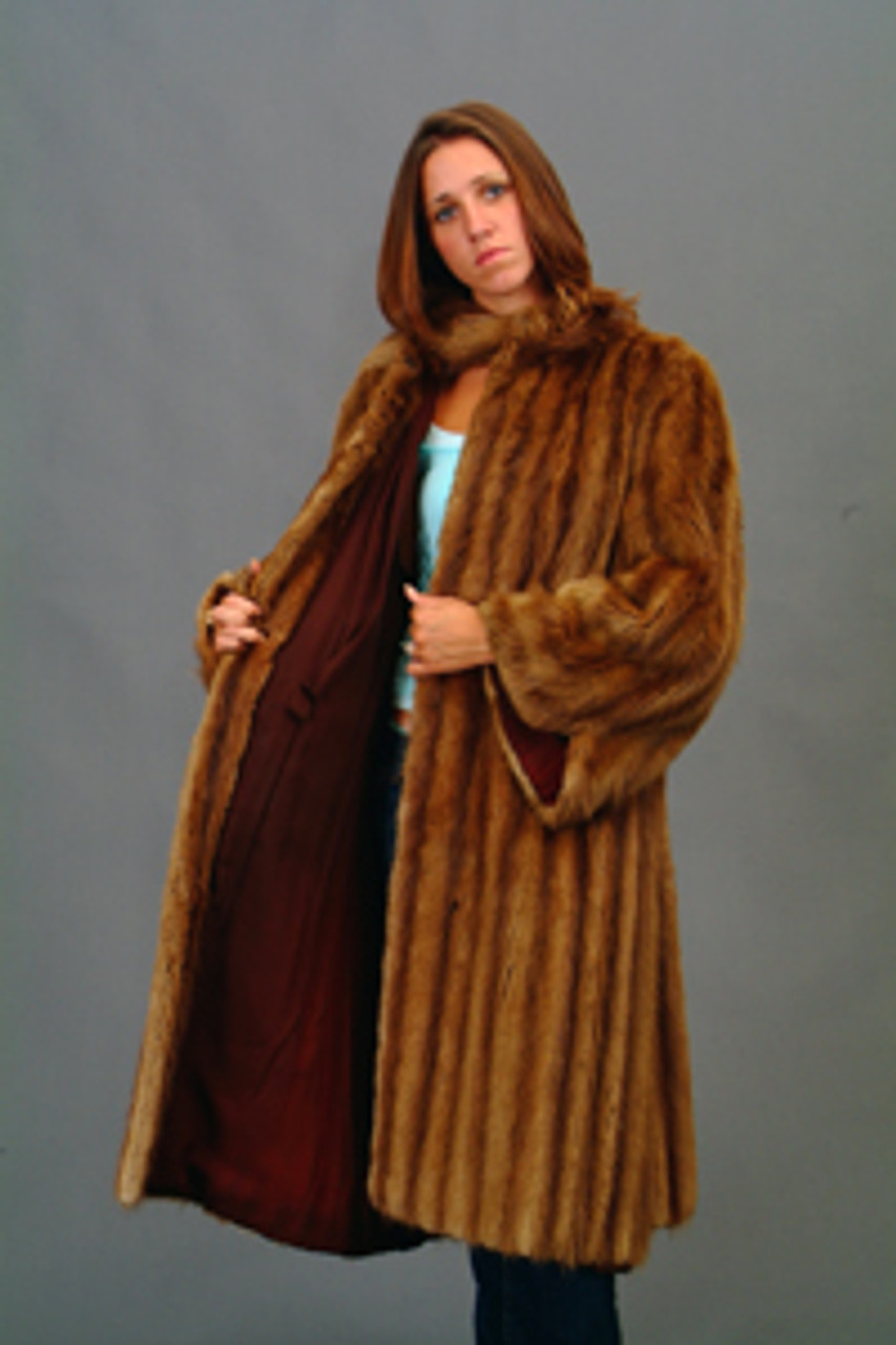Vintage Fur Mink Full Skin Coat - furoutlet - fur coat, fur
