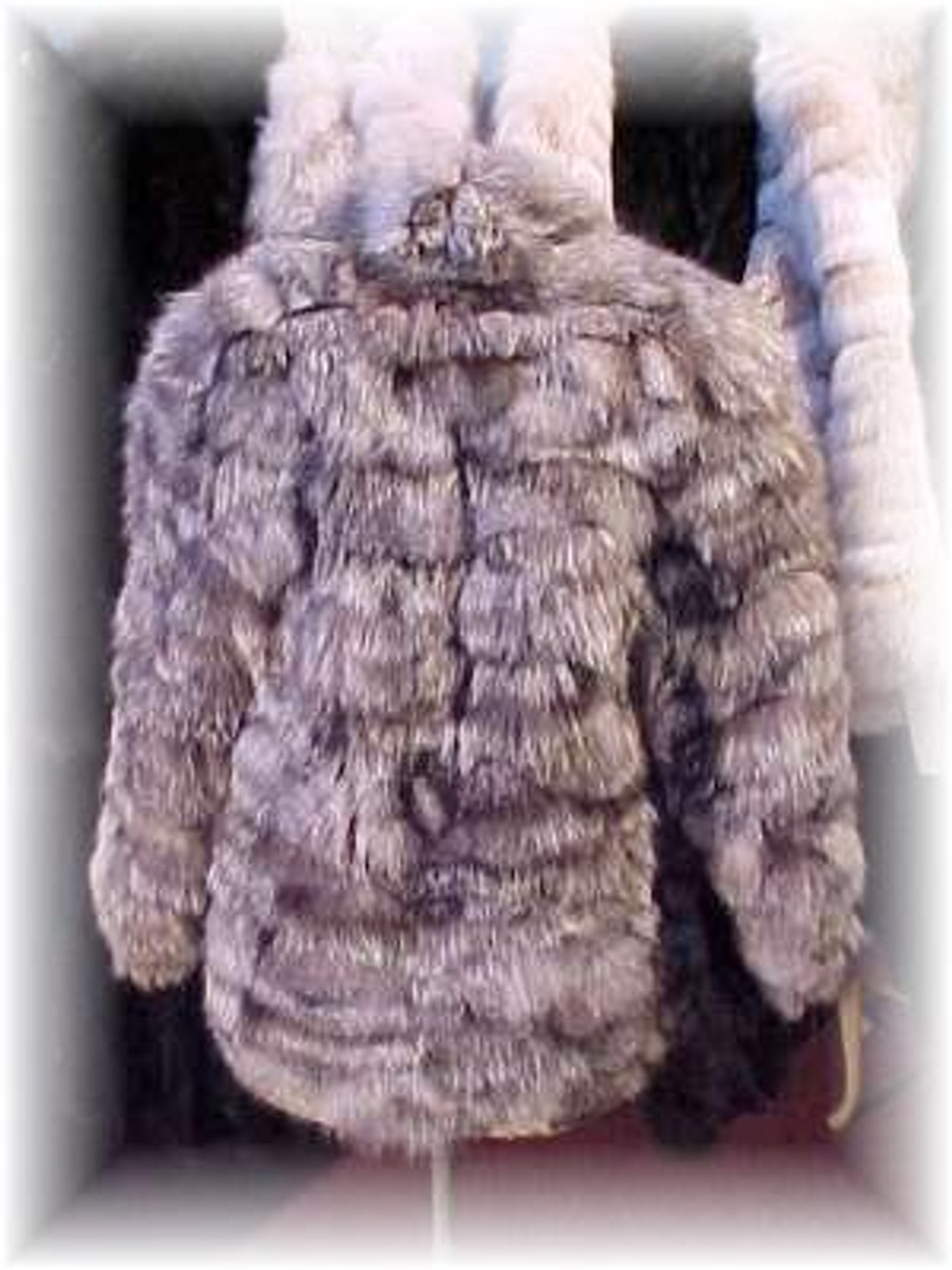 Sectional Silver Fox Fur Jacket