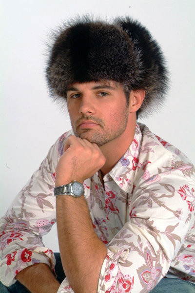 Raccoon Russian Trooper Fur Hat 