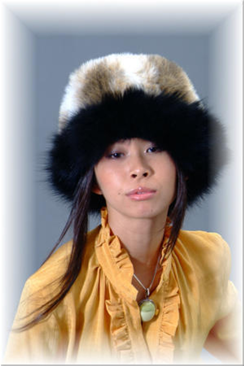 faux fox fur hat