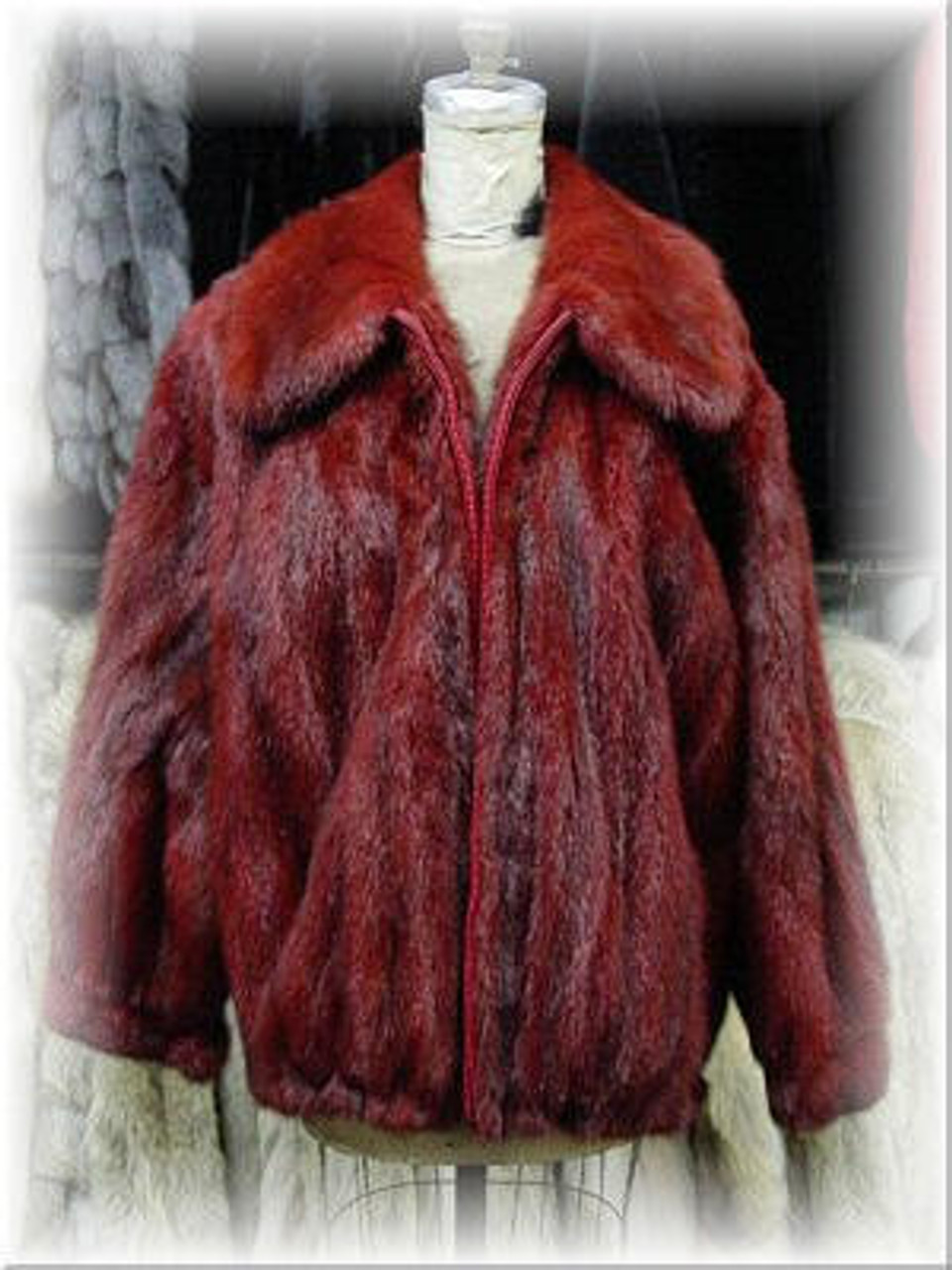 Full Skin Dyed Burgundy Mink Bomber Fur Jacket - furoutlet - fur coat, fur  jackets, fur hats, prices subject to change without notice, so order now!