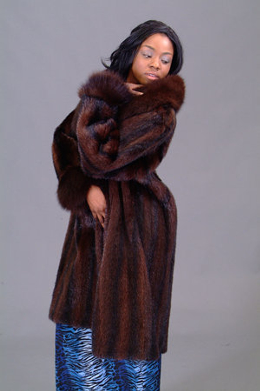 Fox mink shop coat