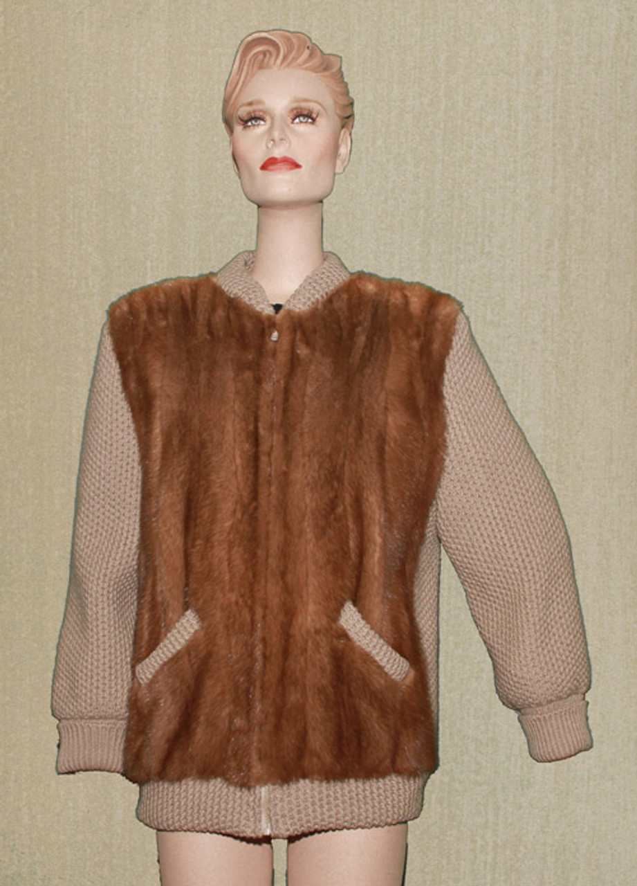 Vintage Fur Knit Sweater Coat, Sweet Vintage Sweater Coats from
