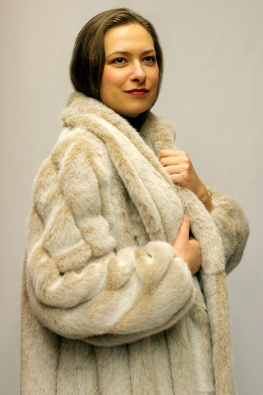 Faux Fur Mink Coat