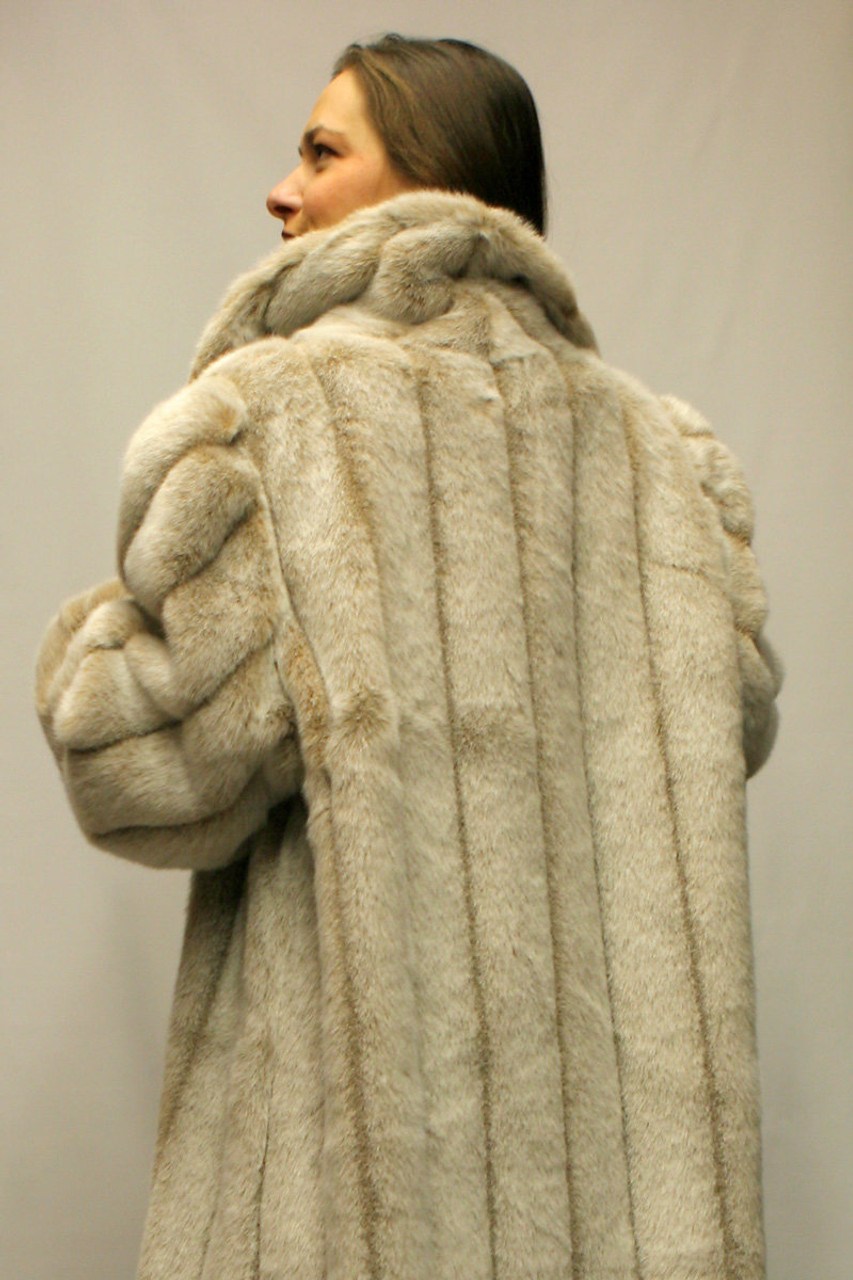 Faux Fur Mink Coat