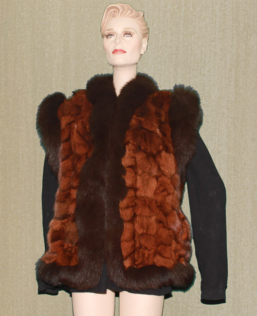 Fox Trim Brown fox Trim With Golden Brown Fox - furoutlet