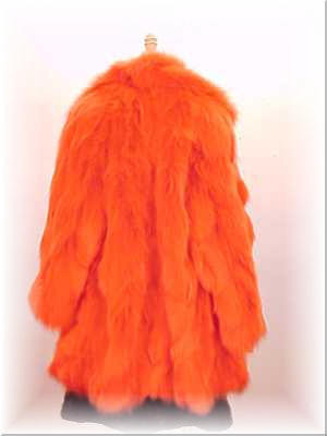 orange fur jacket