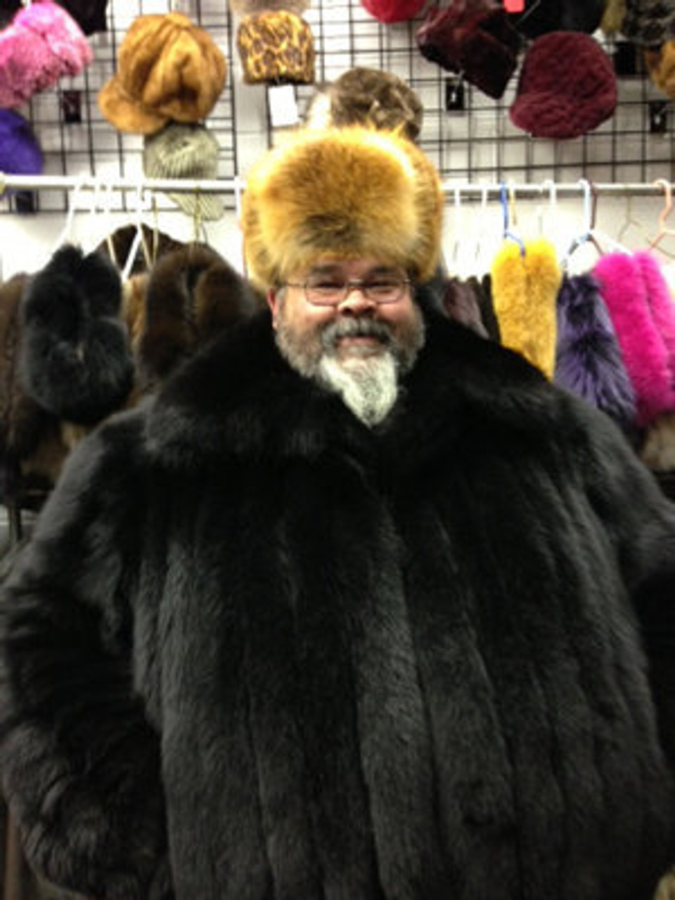 Fur coat and sale hat