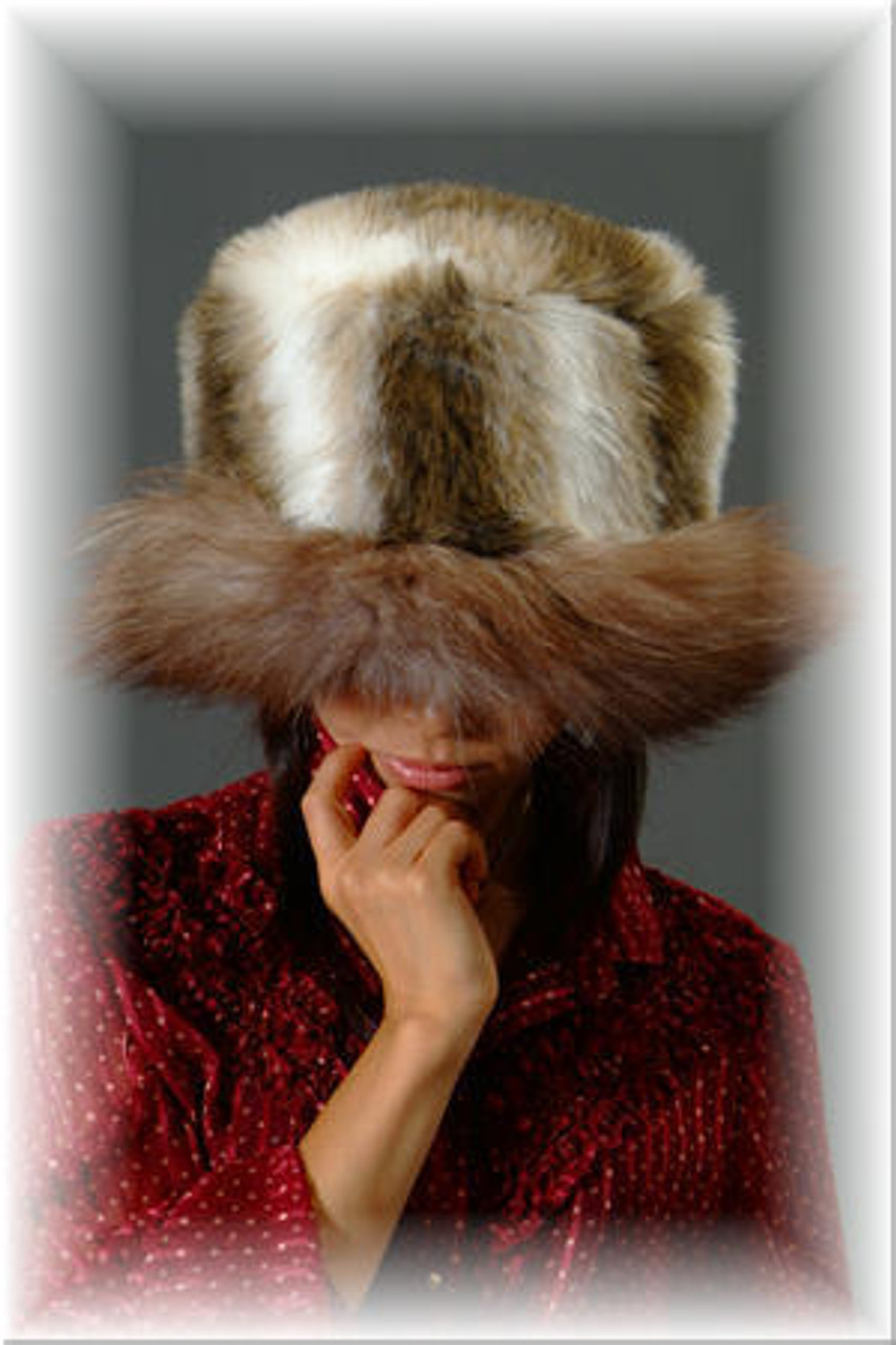 Faux-Fur Aviator Hat FW2023-2024 beige