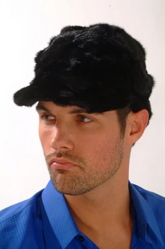 Mink Fur Baseball Cap