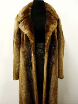 Vintage Light Brown Otter Fur Coat Vintage Light Brown Otter Fur Coat