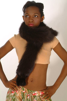 Brown Fox Fur Scarf Brown Fox Fur Scarf