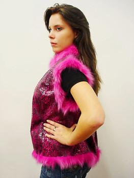 Fox Fur Snake Skin Faux Triming Fox Fur Snake Skin Faux Triming
