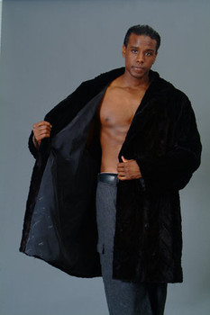 3/4 Mink Fur Jacket w/ Notch Fur Collar 1