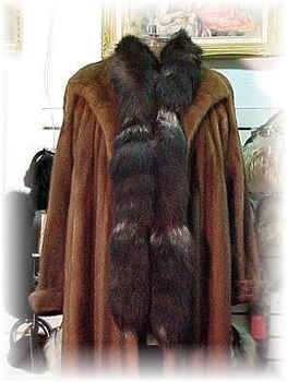 Indigo Fox Tail Boa