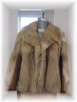 Full Skin Coyote Fur Jacket with Leather Vintage Full Skin Coyote Fur Jacket with Leather Vintage