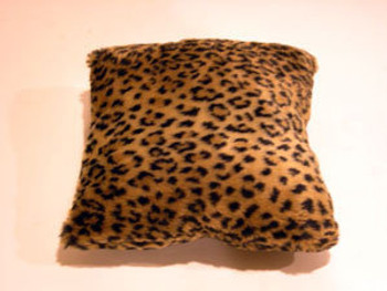 Leopard Print Fur Pillow