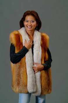 Buy Red Fox Fur Vest