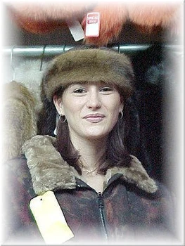 Full Skin Mahogany Mink Fur Head Wrap