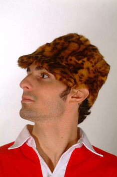 Print Hat Mink Fur Men's