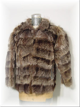 Full Skin Raccoon Fur Jacket with Raccoon Fur Collar 1 Full Skin Raccoon Fur Jacket with Raccoon Fur Collar 1