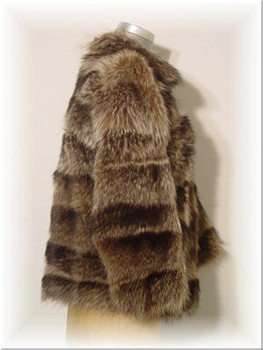 Full Skin Raccoon Fur Jacket with Raccoon Fur Collar 1
