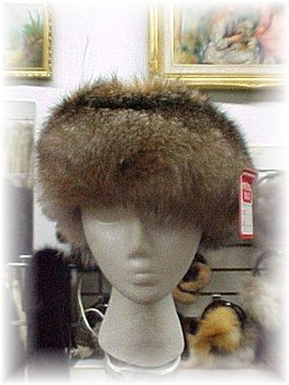 Sectional Three-Tone Fox Fur Head Wrap Sectional Three-Tone Fox Fur Head Wrap